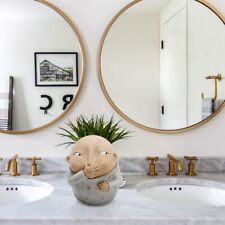 Badezimmerstatue „Junge Hält Nase“, Lustige Badezimmerdekoration für  X7O7