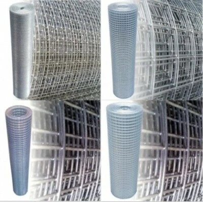 GARMIX Volierendraht Drahtgitter 4-Eck Maschendraht Gartenzaun Drahtzaun Verzinkt