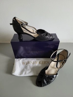 Werner Kern Tanzschuhe Damen, 6 1/2, Ruth 46, Nappa schwarz, 5 cm hoch  - Bild 1 von 4