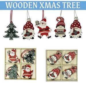 Christmas Tree Decorations – Santa Claus Gnome Gonks Xmas Tree Hanging 13cm - Picture 1 of 17