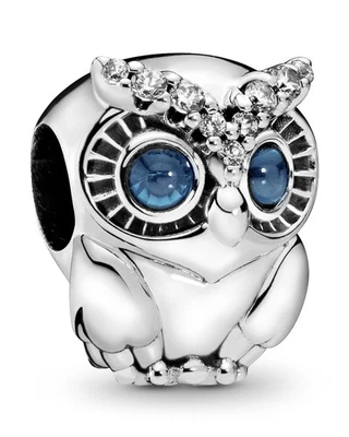 PANDORA Schmuck Silber Charm Funkelnde Eule 798397NBCB - Bild 1 von 2