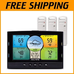 Home Weather Station: Indoor/Outdoor Thermometer & Humidity Monitor with Sensors - Picture 1 of 10