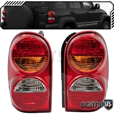 Left Right Sides Pair Rear Brake Tail Lights for JEEP 02-04 LIBERTY Foto 1 de 4