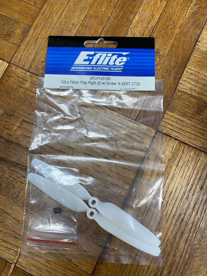 EFLP12575R E-Flite 125 x 75mm Prop Right (2) w/ Screw: X-VERT VTOL - Image 1 of 1
