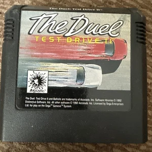 The Duel: Test Drive II 2 (Sega Genesis, 1992) Authentic Game Cartridge UNTESTED - Picture 1 of 2