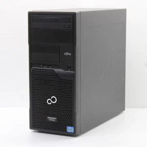 Fujitsu Primergy TX100 S3 Tower PC Intel Xeon E3 1220 8GB RAM 256GB SSD WiFi - Picture 1 of 14