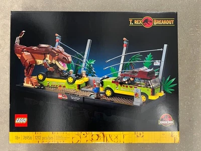 Lego Jurassic World: 76956 T-Rex Breakout Set New & Sealed 1,212 pcs RETIRED - Image 1 of 4