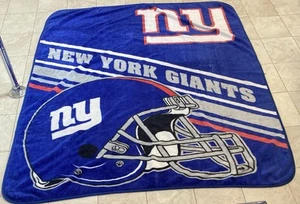 New York Giants NFL Large Blanket Color Blue Size 6x5feet In Great Condition! - Picture 1 of 1