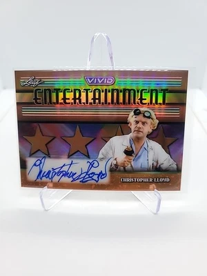 2025 Leaf Vivid Christopher Lloyd Auto 1/1 "Entertainment" Gold Star Refractor  - Image 1 of 3