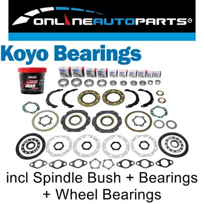 Swivel Hub Wheel Bearing Kit + Nulon Grease for Toyota Landcruiser 78 79 Series - Image 1 of 3