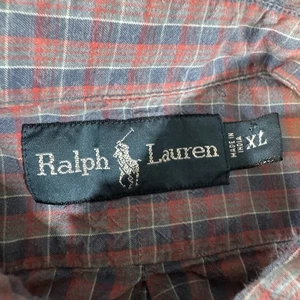 Ralph Lauren Shirt Mens XL Red Colorful Cotton Pony Button Down Preppy Adult - Picture 1 of 6
