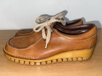 Zapatos de cuero marrón vintage Brandx By Lotus Of England para hombre talla 8 Foto 1 de 4