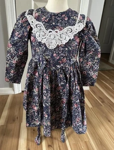 Vintage Girls Size 6 Gunne Sax Victorian Prairie 1980s Childrens Cottage Core - Picture 1 of 9