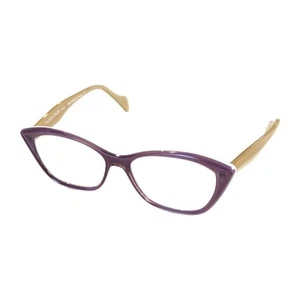 FACE a FACE INESS 3 Eyeglass Frames 501 Purple Beige 51[]15-135 Cat-Eye FRANCE - Picture 1 of 11