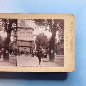Eastbourne Stereoview 3D C1890 Sussex Terminus Rd Old Gilbridge ? #Hotel - Bild 1 von 3