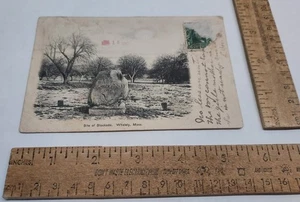 1908 - SITE OF STOCKADE - Whately, Mass. - POST CARD - listing #7899 - Picture 1 of 7