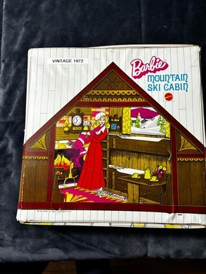 Barbie Mountain Ski Cabin 1972 Mattel muy buen estado Foto 1 de 2