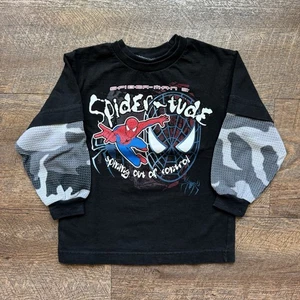 Vintage Y2K 2007 Kids 5T Spiderman 3 "SPIDER-TUDE" Movie Promo Marvel Tee - Picture 1 of 6