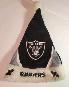 Oakland/Las Vegas Raiders Navidad Santa Sombrero Forever Big Logo OSFA - Imagen 1 de 6
