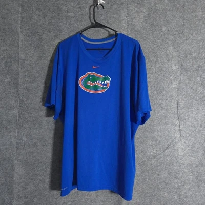 Nike Dri-Fit Florida Gators Football T-Shirt Men's XXL Blue Athletic Tee Sports - Image 1 of 4
