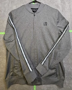 Under Armour Full Zip Tricot Sportstyle Track Jacket Men's Medium GrayHeather LS - Picture 1 of 4
