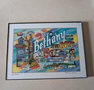Bethany Beach Delaware Art Print  By Patrick R Oz 2007 - Picture 1 of 6