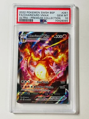 PSA 10 Charizard VMAX 2022 Pokemon SWSH 261 Black Star Promo Gem Mint UPC +Bonus - Image 1 of 4