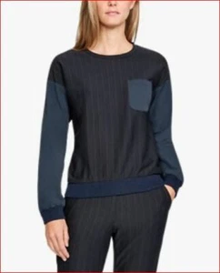 UNDER ARMOUR Sportswear women shirt top 1323201 navy grey M MSRP $110 - Picture 1 of 12