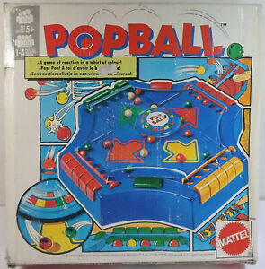 MATTEL VTG 1989 POPBALL SKILL ACTION GAME BATTERY OPERATED MIB UNUSED WORKS