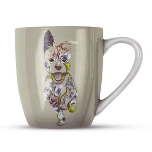 Taza de taza china hueso de perro Cairn Terrier coleccionable Reino Unido Kat Baxter regalo en caja - Imagen 1 de 1