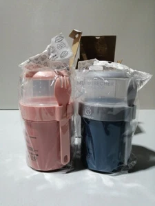 2x Müslibecher to Go, 2in1 Praktischer Joghurtbecher & Müslibecher für Picknick - Bild 1 von 3