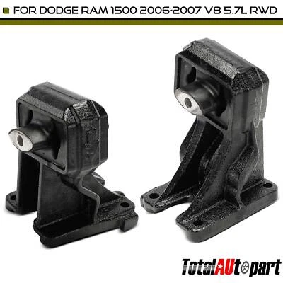 Soporte de motor 2 piezas para Dodge Ram 1500 2006 2007 V8 5,7 L tracción trasera delantera izquierda y derecha Foto 1 de 4
