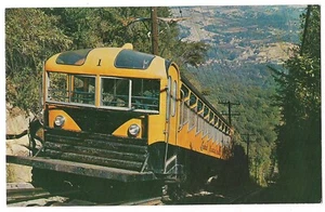 INCLINE CAR Cable Lookout Mountain Level Chattanooga Tennessee Postcard TN 1956 - Picture 1 of 2