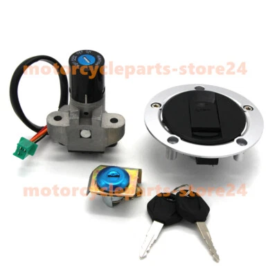 Ignition Key Switch Fuel Gas Cap Seat Lock Set for Suzuki GW250 Inazuma 2014-17 - Image 1 of 4