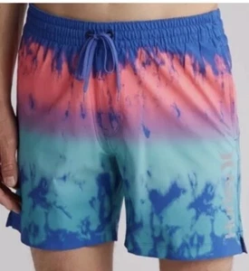 New $44 HURLEY MENS Phantom Punta Arenas Volley Shorts 17" Swim Lined Size M - Picture 1 of 7
