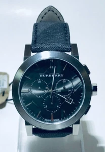BURBERRY The City BU9362 Charcoal Dial Men's Wrist Watch 34mm New w/Tag - Picture 1 of 8