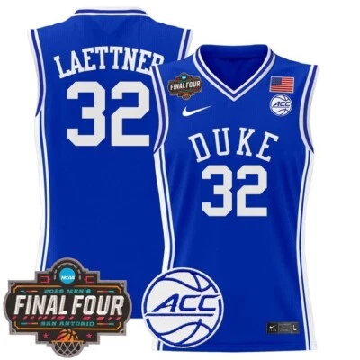 Men's Duke Blue Devils 2025 Final Four Patch Jersey Christian Laettner - Image 1 of 4