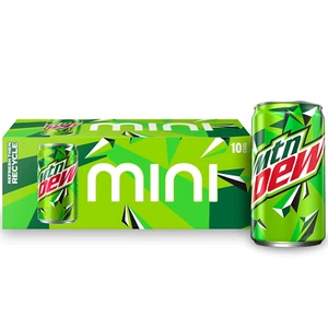 Soda, Mini Cans, 7.5 Fl Oz (Pack of 10) - Picture 1 of 12