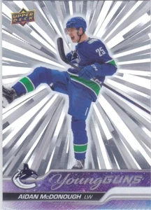2023/24 UD..ADAM McDONOUGH..YOUNG GUNS..OUTBURST SILVER..CARD # 232..CANUCKS - Picture 1 of 1