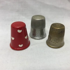 3 Vintage Thimbles Prudential Insurance - Picture 1 of 11