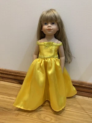 Passt schmal 18" Magic Attic oder Kidz n Cats Puppenkleidung Prinzessin nur Abschlussballkleid - Bild 1 von 3