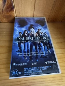 FINAL DESTINATION 2 - ALI LARTER, A.J COOK Horror VHS - Picture 1 of 4