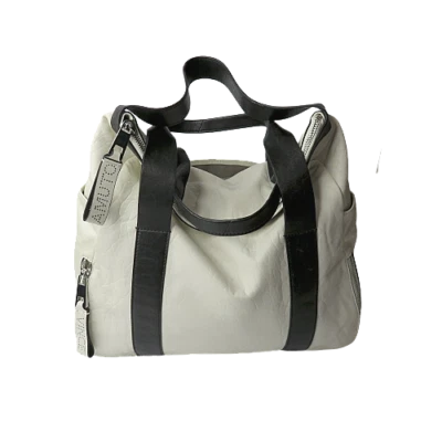 New Vince Camuto Sonny Leather Tote with Zipper Detail Simply White Bag Purse - Image 1 of 4