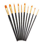 Paint Brushes Art Wooden Handle For Nail Face Body Acrylic Oil K6W7