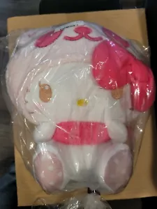Sanrio Hello Kitty Panda Fluffy Scarf big plush "Pale pink" 33cm Japan exc. NEW - Picture 1 of 4