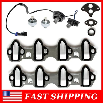 Intake Manifold Gasket Kit w/Knock Sensor For Chevrolet Silverado 1500 5.3L 6.0L - Image 1 of 4