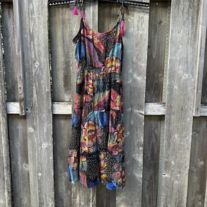 La Blanca Dress Womens Large Colorful Swimsuit Beach Cover Up Tie Strap Vacation - Picture 1 of 12