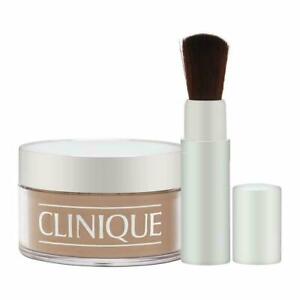 Clinique BLENDED LOOSE FACE POWDER & BRUSH  10 TRANSPARENCY BRONZE FULL SIZE NIB
