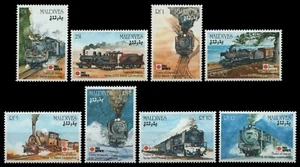 Maldivas 1991 - Mi-Nr. 1573-1580 ** - MNH - Ferrocarril / Trenes - Imagen 1 de 1