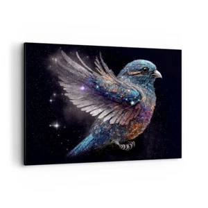 Impression sur Toile 100x70cm Tableaux Image Photo Oiseau La Magie Cosmos - Foto 1 di 10